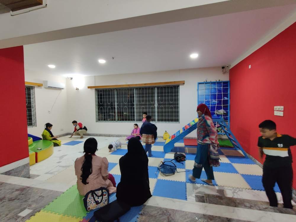 Our bright activity and sensory play room
